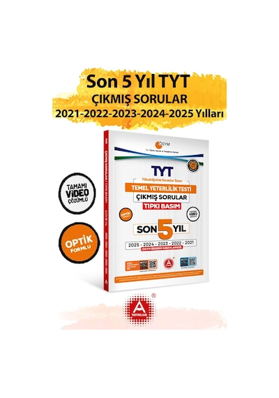 Son 5 Yıl Tyt Çıkmış Sorular-tıpkı Basım-bire Bir Ösym-tamamı Video Çözümlü