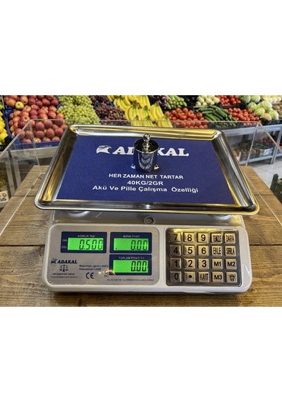 40kg Kapasiteli 2g Hassasiyetli Şarjlı-pilli-elektrikli Elektronik Terazi