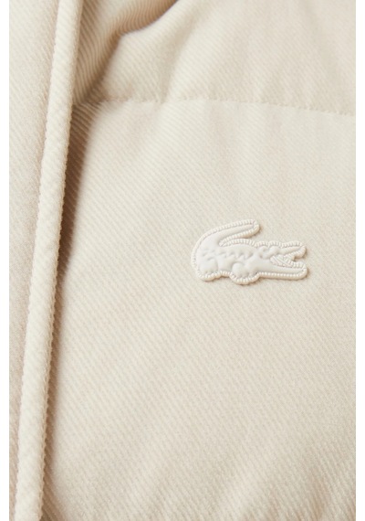 Lacoste Down Fill Water Resistant Womens Vest Kadın Su İtici Sabit Kapüşonlu Kaz Tüyü Yelek Taş Taş Rengi Lacoste Down Fill Water Resistant Womens Vest Kadın Su İtici Sabit Kapüşonlu Kaz Tüyü Yelek Taş Taş Rengi