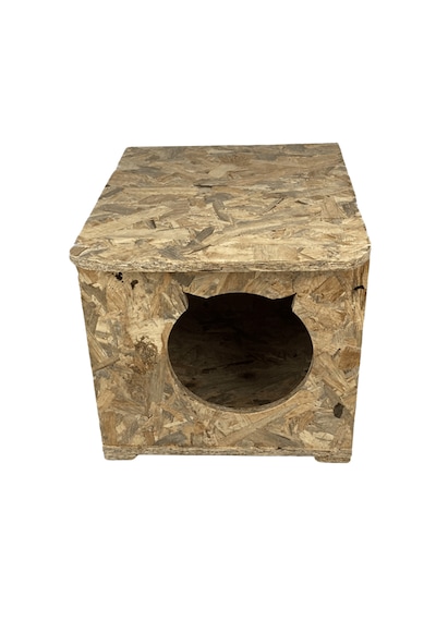Reyo Kedi Evi Dış Ortam Uygun Ahşap Kedi Evi Osb 45 x 35 x 34 CM CAT12