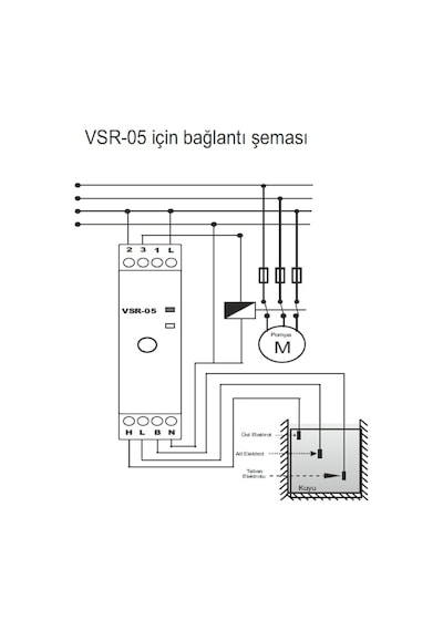 Er-na Vsr-05-24vdc ,ray/dın 24vdc 5..100k Kontak-1a1k Sıvı Seviye Röle