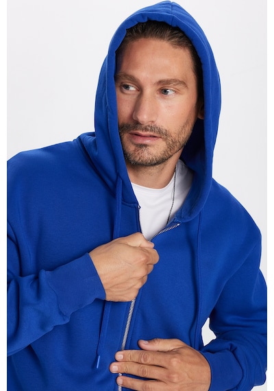 Tudors Unisex Relax Fit Rahat Kesim Pamuklu İçi Polarlı Çift Cepli Fermuarlı Sax Mavi Kapüşonlu Sweatshirt-32701 Koyu Lacivert Tudors Unisex Relax Fit Rahat Kesim Pamuklu İçi Polarlı Çift Cepli Fermuarlı Sax Mavi Kapüşonlu Sweatshirt-32701 Koyu Lacivert