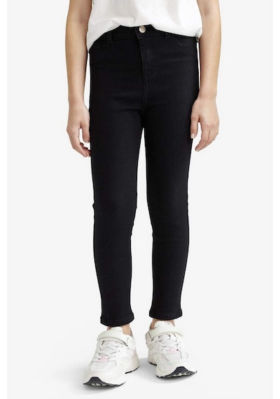 Defacto Kız Çocuk Okula Dönüş Skinny Fit Dar Paça Jean Pantolon E5875a825aubk27 Siyah