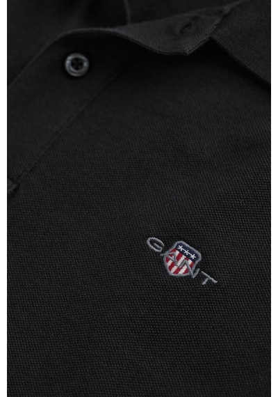 Gant Erkek Regular Fit Polo T-shirt - Siyah Siyah