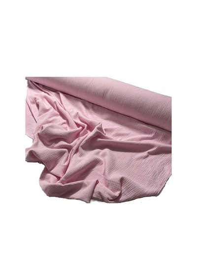 %100 Pamuk Çift Katlı Müslin Kumaş Elbiselik En 140 Cm 4000 -16 Bebe Pembe