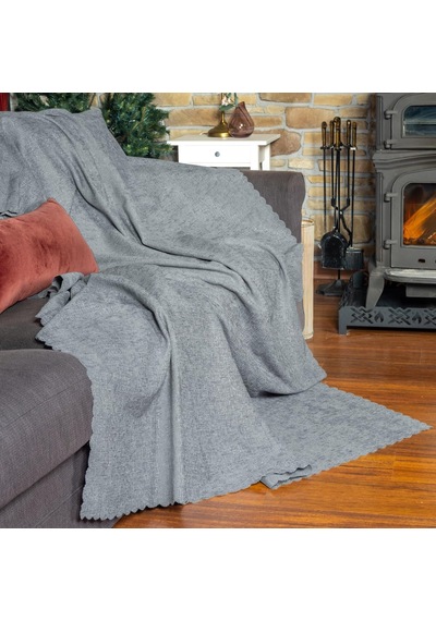 Premium Koltuk Örtüsü 175x350 Xlarge Gramajlı Jakarlı Şönil Bulut Kanepe Örtüsü Kaymaz Çok Renkli