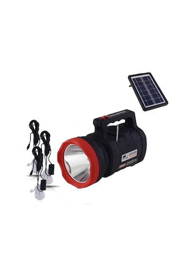 Gs-540 Güneş Enejili Mp3 Radyo Usb Bleutooth Şarj Edilebilir Spot Fener