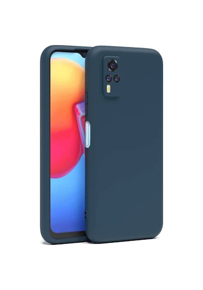 Vivo Y53s Uyumlu Kılıf Nano İçi Kadife Silikon - Lacivert