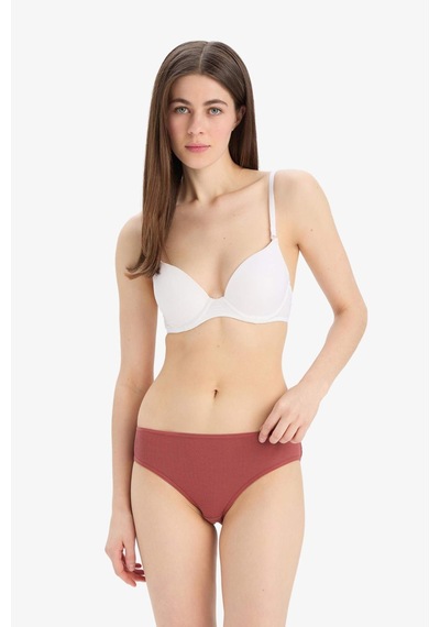 DeFacto Ribana 3'lü Slip Külot-Fall in Love D6404AX25SPBR327 Bordo DeFacto Ribana 3'lü Slip Külot-Fall in Love D6404AX25SPBR327 Bordo