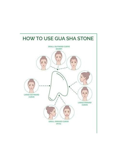 Büyük Gua Sha Kalp Doğal Yeşim Taşı Yüzü Kaldırmak, Şişkinliği Azaltmak Ve Sıkmak İçin
