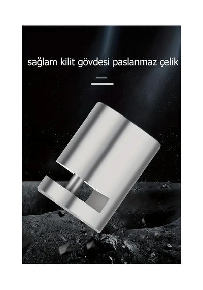 Motosiklet ,su Geçirmez Disk Kilidi Hatırlatma Kablolu Gümüş