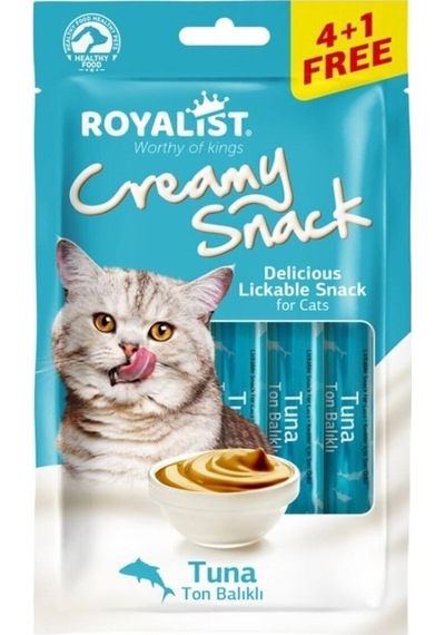 Royalist Creamy Snack 75 Gr Kedi Ödül Maması 5'li Set