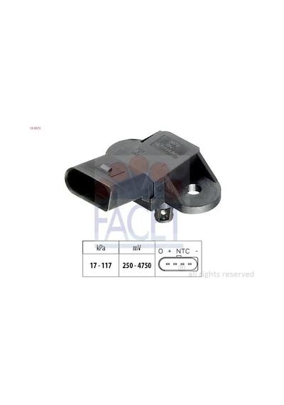 Audi A4 B8 Map Sensoru 2.0 Tdi 2008-2013 Caga Cjca Cmea Cmfa Facet 103072