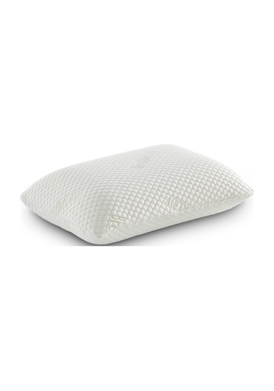 Rudu Breathe Easy Mentol Kılıflı Visco Visko Delikli Bütün Yastık 60x40cm 1150gr Omuz/boyun Destekli Beyaz - Yeşil