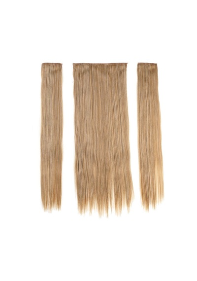 Fiber Sentetik Düz Yarım Ay + 2 Yan Çıt Çıt / Karamel Platin Röfleli - Rxlu-463277 Renkli