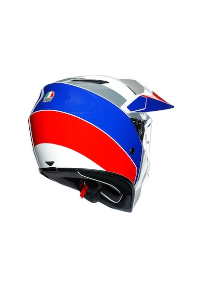 Agv Ax-9 Kask Atlante White Blue Red