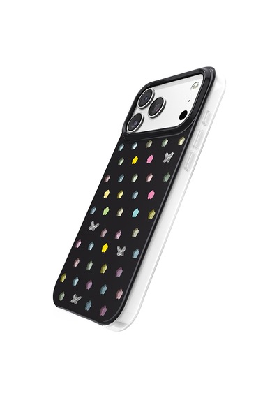 İphone 18 Pro Max Uyumlu Kılıf M-safe Şarj Özellikli Zore Paris Axen Sert Pc Kapak Siyah