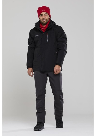 2as Elbruz 3in1 Erkek Ceket Siyah Black