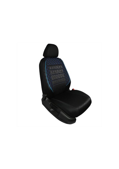 Ayrex Gof Plus Serisi Universal Oto Koltuk Kılıfı Binek 2+1 Uyumlu Tam Set Siyah Mavi Diğer