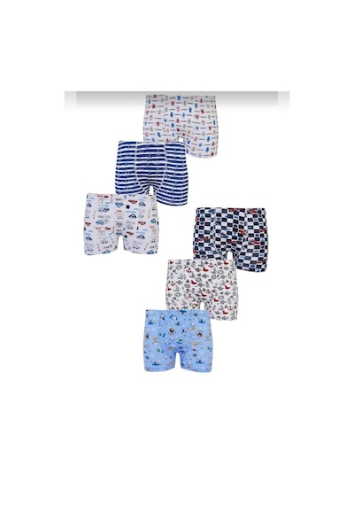 Tutku 0254 Erkek Çocuk Desenli Boxer Şort 12 Adet 001
