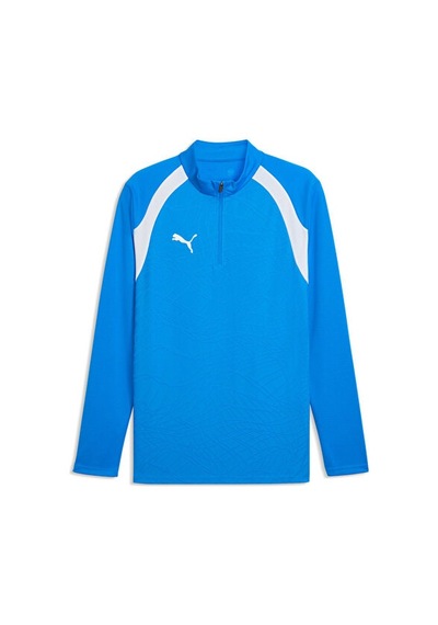 Puma Teamfinal26 Training 1/4 Zip Erkek Futbol Antrenman Uzun Kollu Tişört 65967902 Mavi