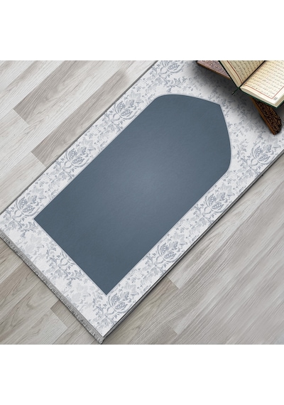 Evaşk Namazlık Dokuma Halı Kaymaz Muslumana Seccade80 x 130 Lacivert EVASK805E80