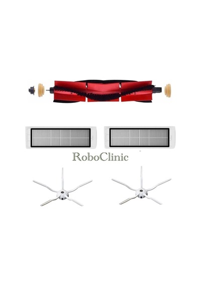Roborock S6 Uyumlu Beyaz Robot Süpürge Uyumlu 5li Yedek Parça Seti