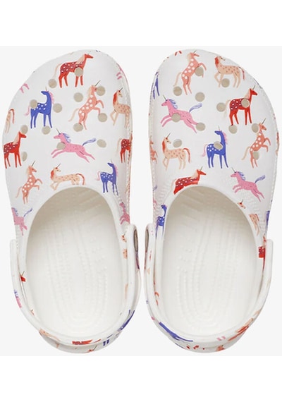 Crocs Classic Character Print Clog K Çocuk Beyaz Clog Terlik 209695-9cd Beyaz