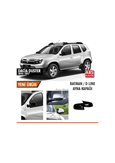 Dacia Duster (2010 - 2017) Batman Ayna Kapağı (parlak Siyah) N11.6658
