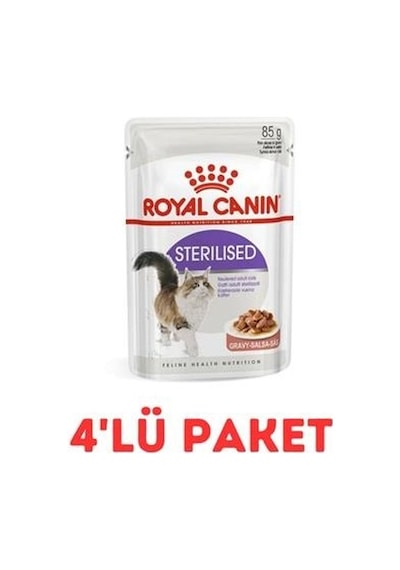Royal Canin Sterilised Kısırlaştırılmış Yetişkin Kedi Konservesi 4 x 85 G