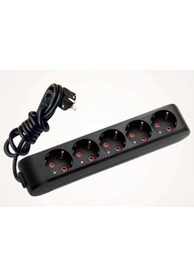 Viko 5'li Priz 3x1,5 mm Uzatma Siyah 10 MT