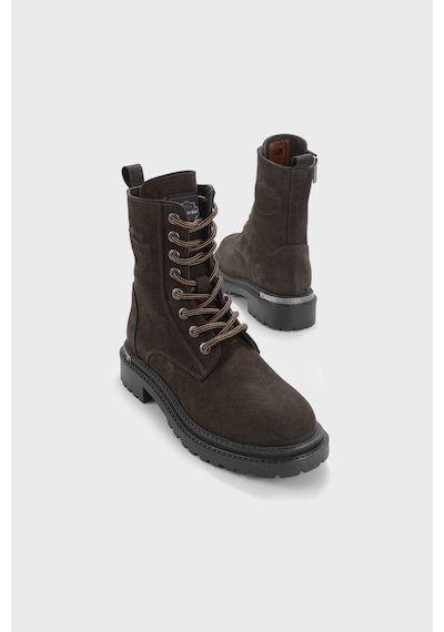 Harley Davidson Rebel Logolu Hakiki Deri Bot Kadın Bot 026z100023 Ctn Dark Brown Kahverengi