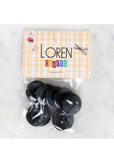 Loren Crafts 8'li Düğme Gri - 1129