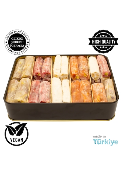 Lokumani Karışık Antep Fıstıklı Parmak Lokum 820 G