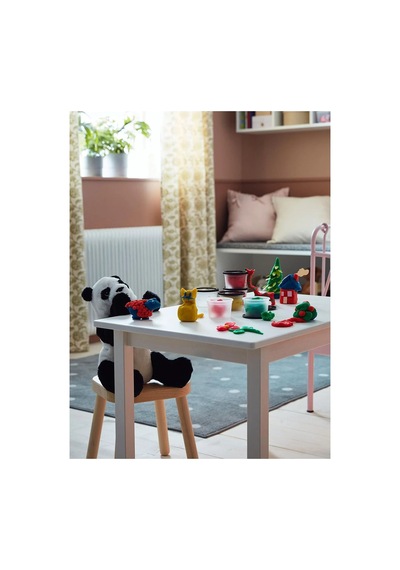 Ikea Kramıg Peluş Oyuncak 30 Cm Siyah - Beyaz