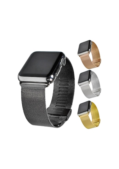 Ally Apple Uyumlu  Watch 7 45 MM 6-5-4 44 MM Kayış Kordon Milano Metal Kla
