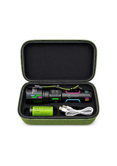 Or-g650 Powerbank Özellikli Zoom Ve Özel Çantalı Ultra Güçlü Şarjlı El Feneri Diğer