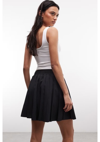 Nike Sportswear Women's Mid Rise Pleated Skirt Kadın Pileli Etek Siyah