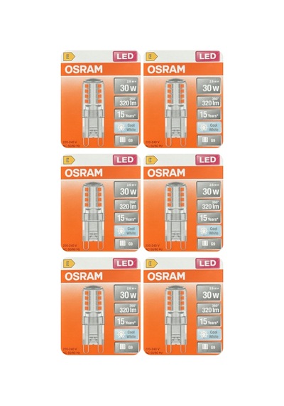 6 Adet Osram 2,6w 30w 4000k Ilık Beyaz G9 Duylu Led Kapsül Ampul