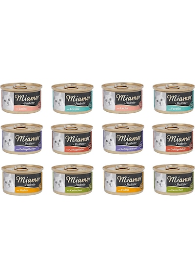 Miamor Pastete 6 Çeşit Karma Kedi Konserve 12 x 85 G