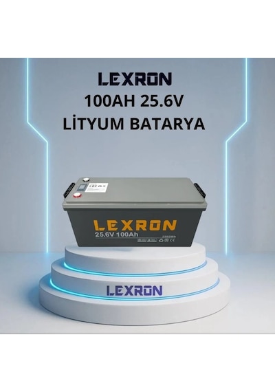 Lexron - İnges 25.6 Volt 100 Amper Lityum Akü - 24 Volt 100 Ah Lifepo4 Batarya - Güneş Paneli Aküsü Lexron - İnges 25.6 Volt 100 Amper Lityum Akü - 24 Volt 100 Ah Lifepo4 Batarya - Güneş Paneli Aküsü