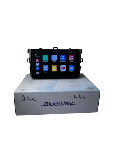 Toyota Corolla 2007-2013 Blueway 4-64 Profesyonel Oem Multimedia 9"