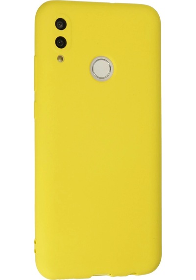 Gld-spt- Newface Huawei P Smart 2019 Kılıf Nano İçi Kadife Silikon - Sarı