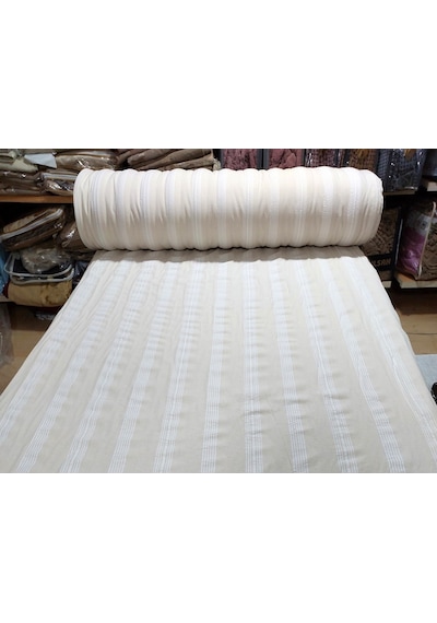Buldan Çarşaflık Kumaş Naturel %100 Pamuk Metrelik (En 230cm)-Bej Krem