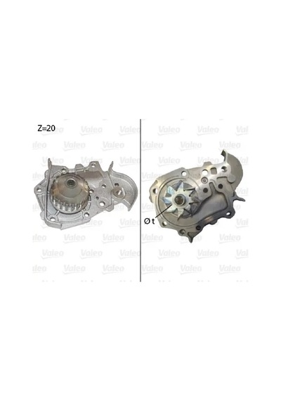 Devirdaim Su Pompası - Dacia Sandero, Logan - Valeo-506573
