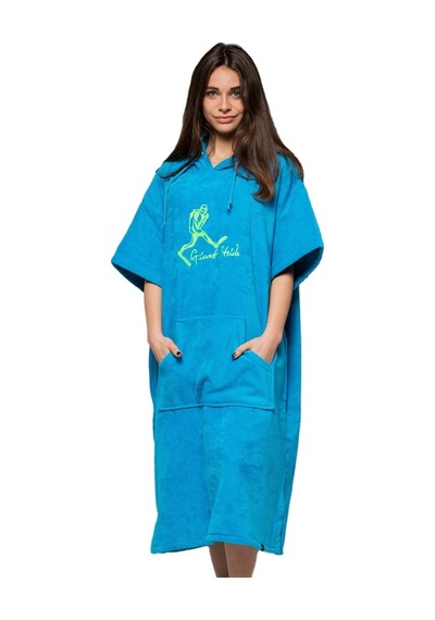 Poncho Turquoise-Turkuaz