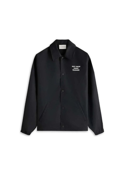 American Rag Cie Su Geçirmez La Veste Slogan Ceket - Not From Paris Madame Yazılı Siyah