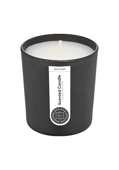 Selka Home - Bliss Cam Tasarım Kokulu Candle Mum Siyah