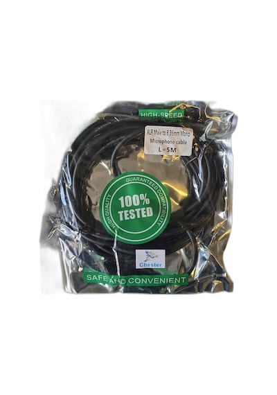 Xlr Erkek - 6.35mm Mono Jack Ses Kablosu 5 Metre Mikrofon Amfi Kablosu Html