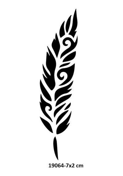 Airbrush Tattoo Tribal Özgür Tüy Yapışkanlı Stencil Süsleme Ve Boyama Kalıbı